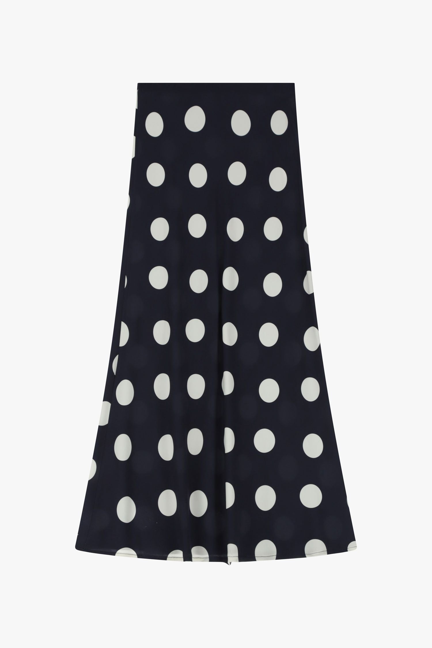 Long polka dot skirt
