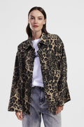 Shirt with animal print
