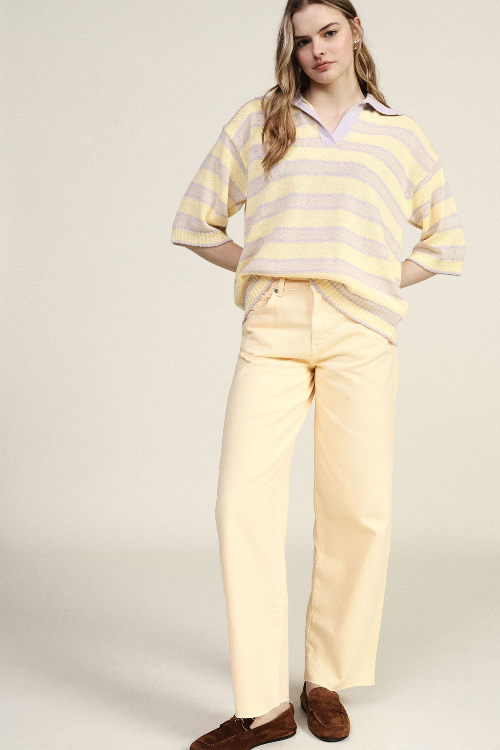 Wide leg jeans