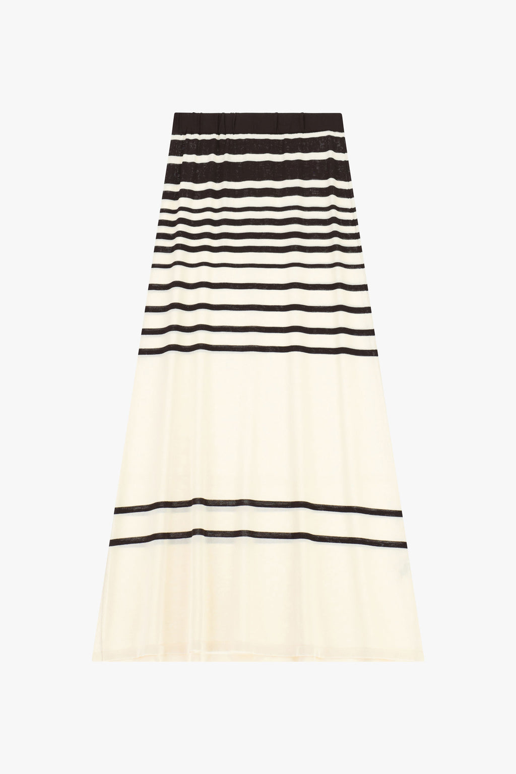 Long skirt with stripes