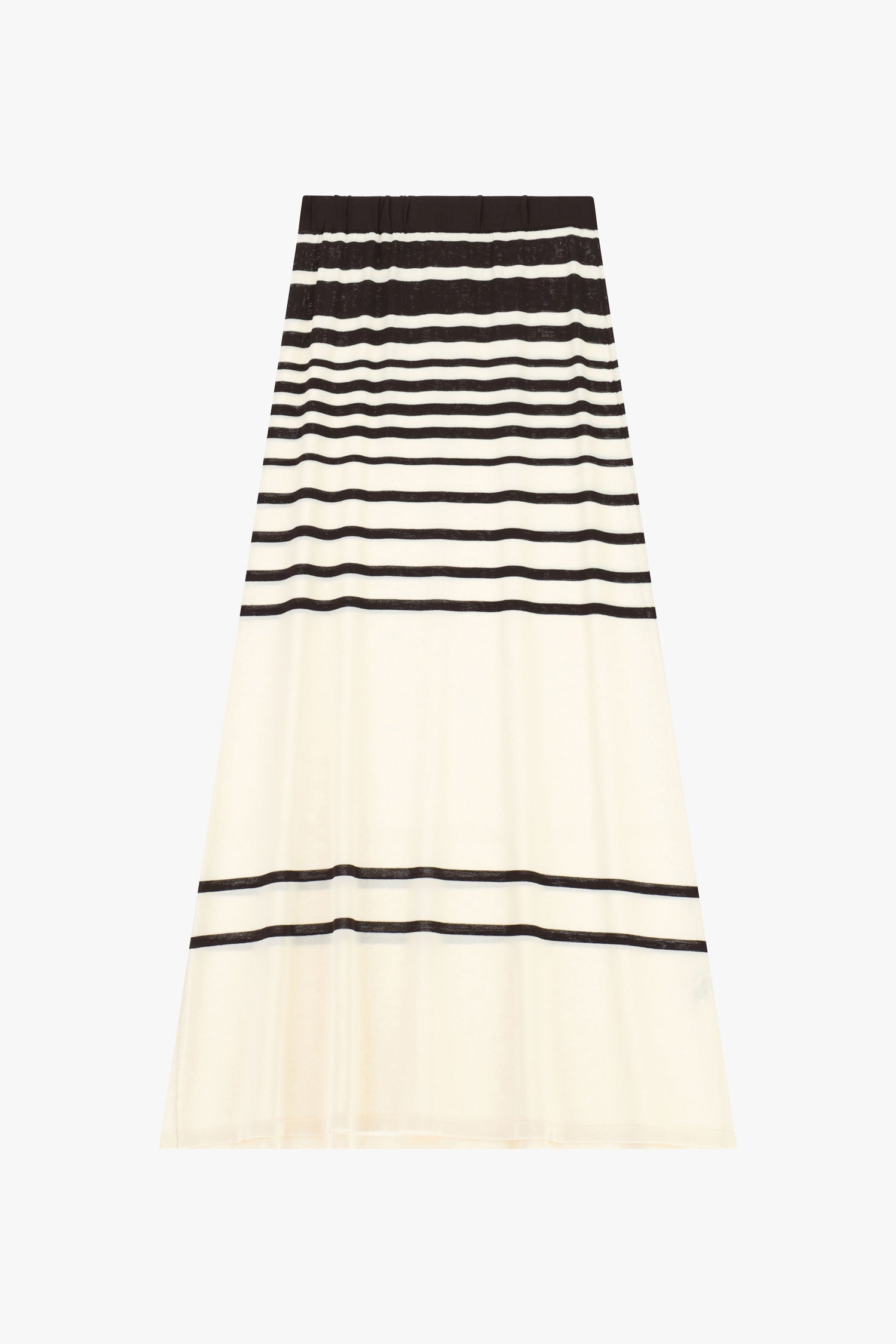 Long skirt with stripes