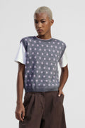 Polka dot sweater sleeveless