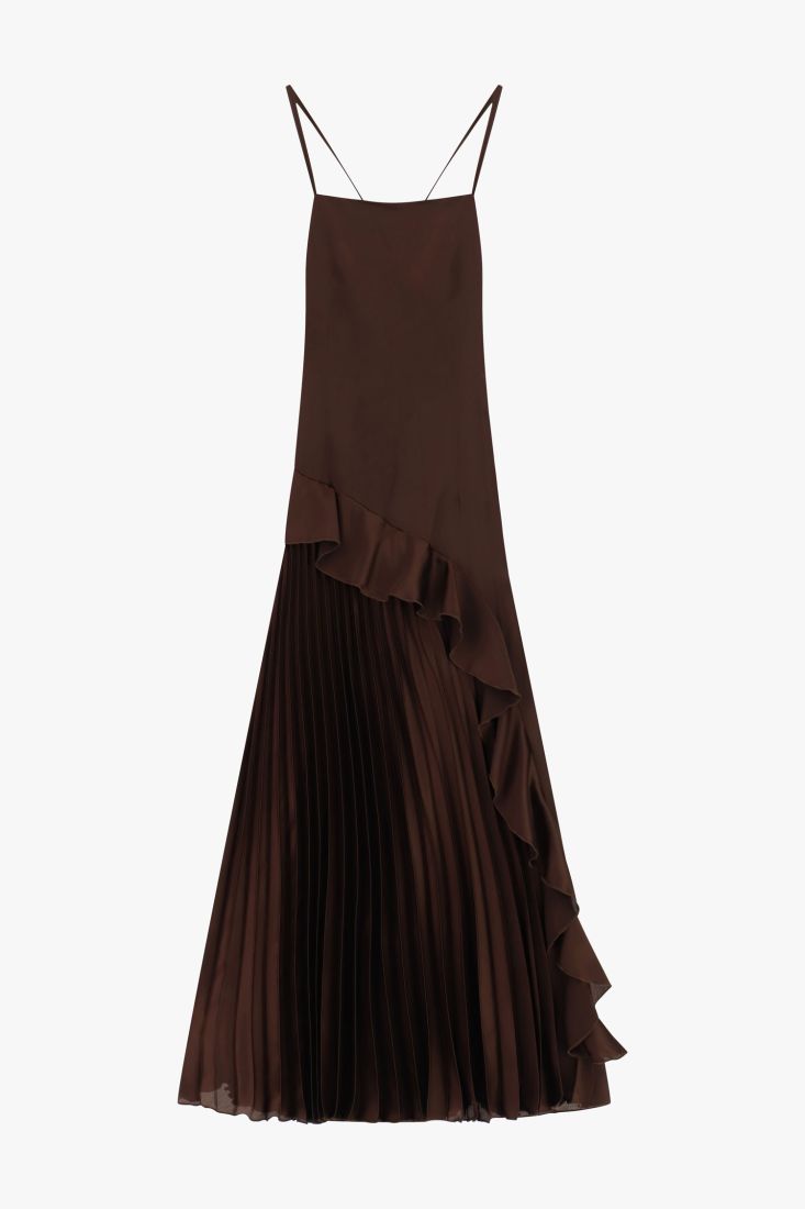 Long pleated dress