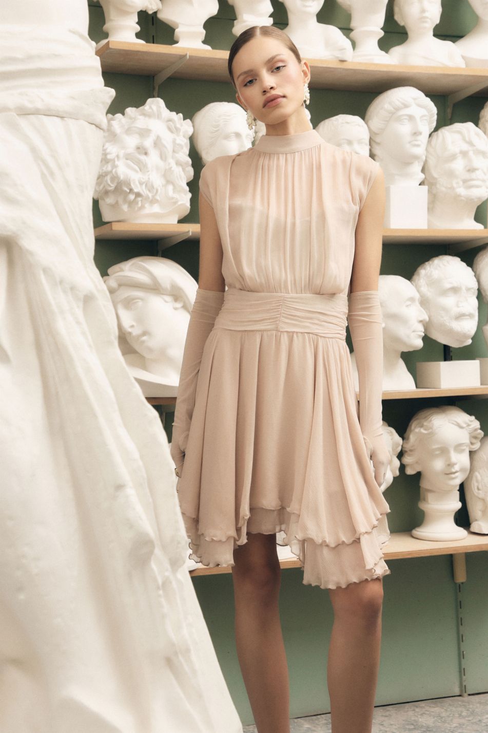 High neck dress