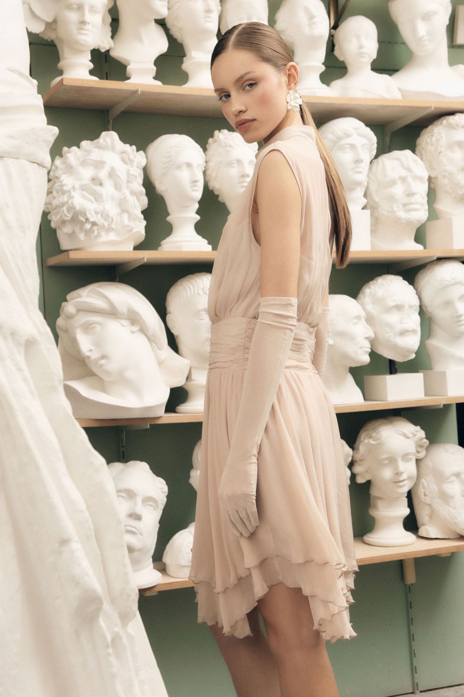 High neck dress