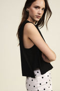 Boxy sleeveless top