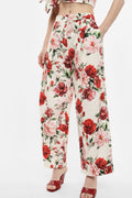 Floral print trousers