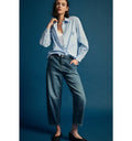 Jeans with wide balloon leg cut