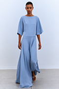 Maxi dress with side slit
