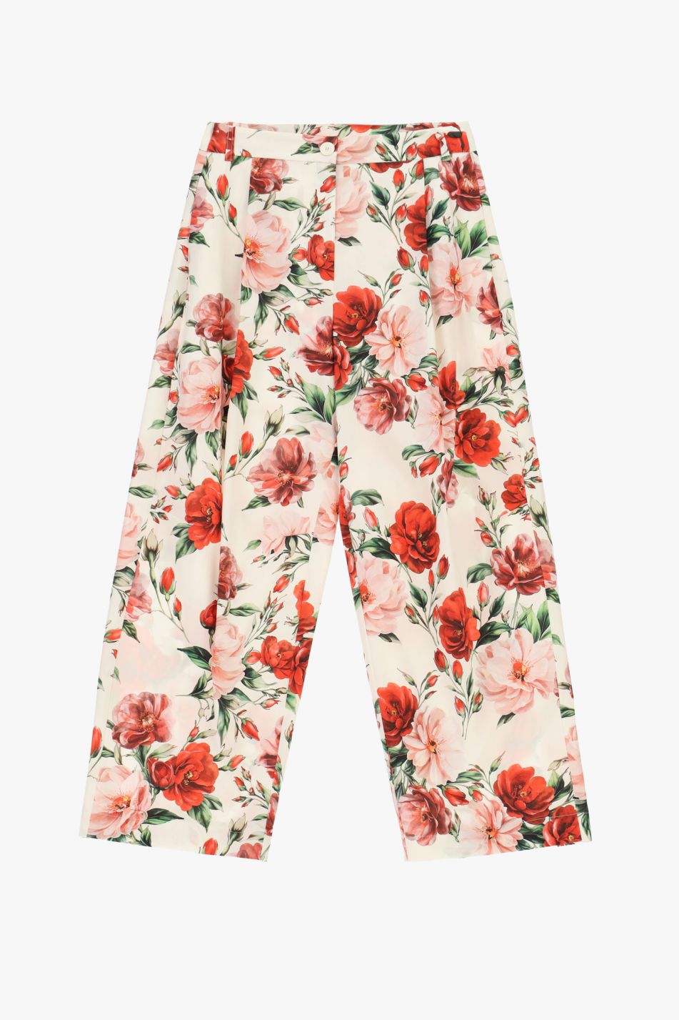 Floral print trousers
