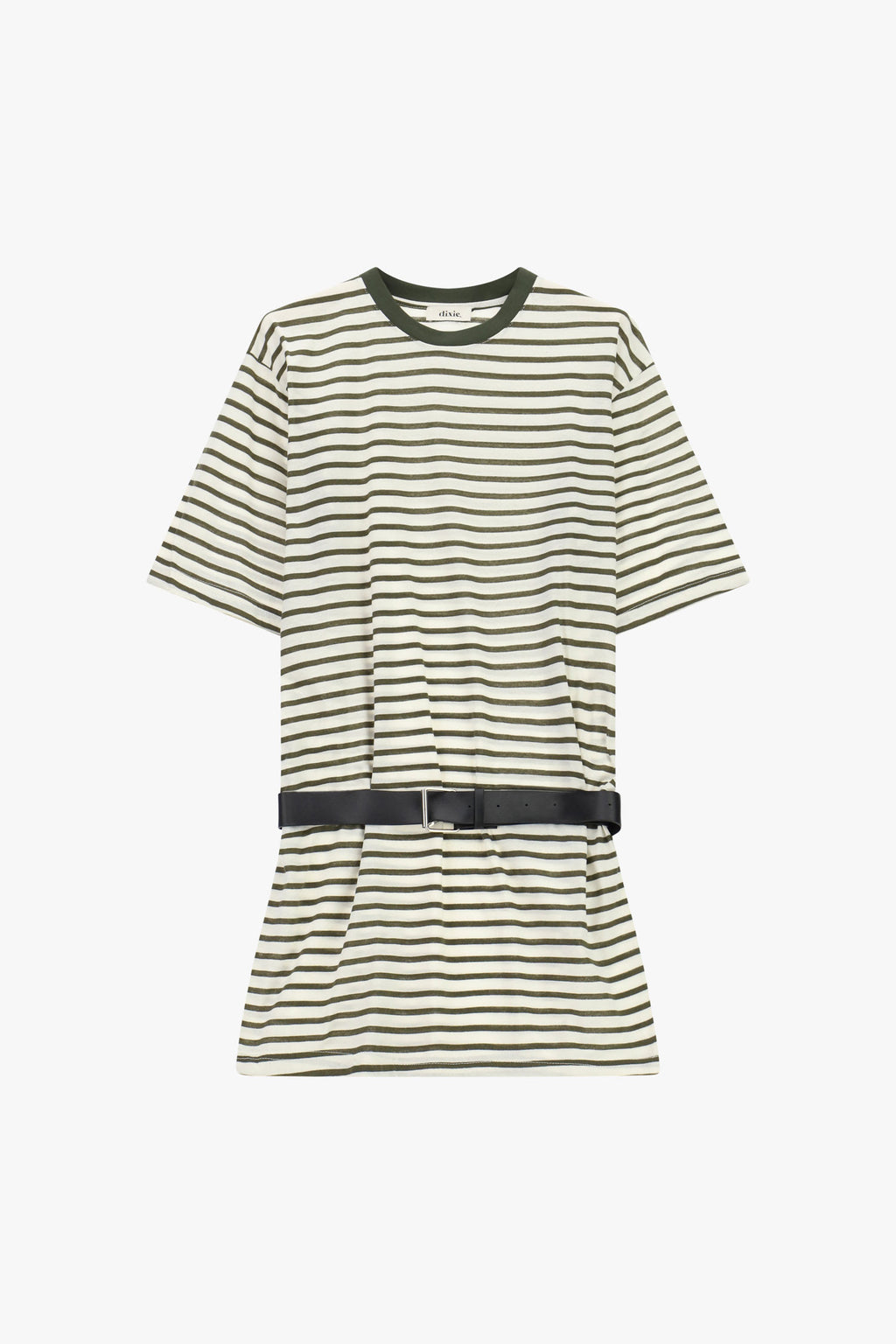 Short dress with stripes