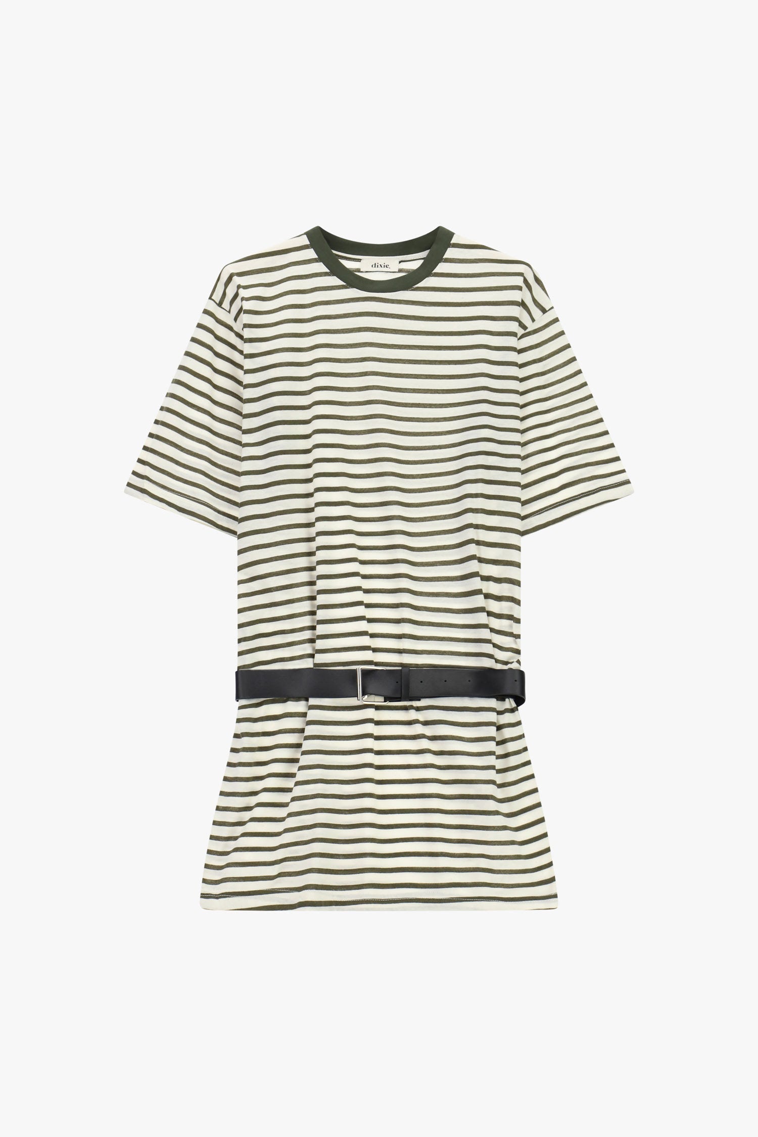 Short dress with stripes
