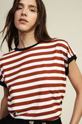 Striped sleeveless top