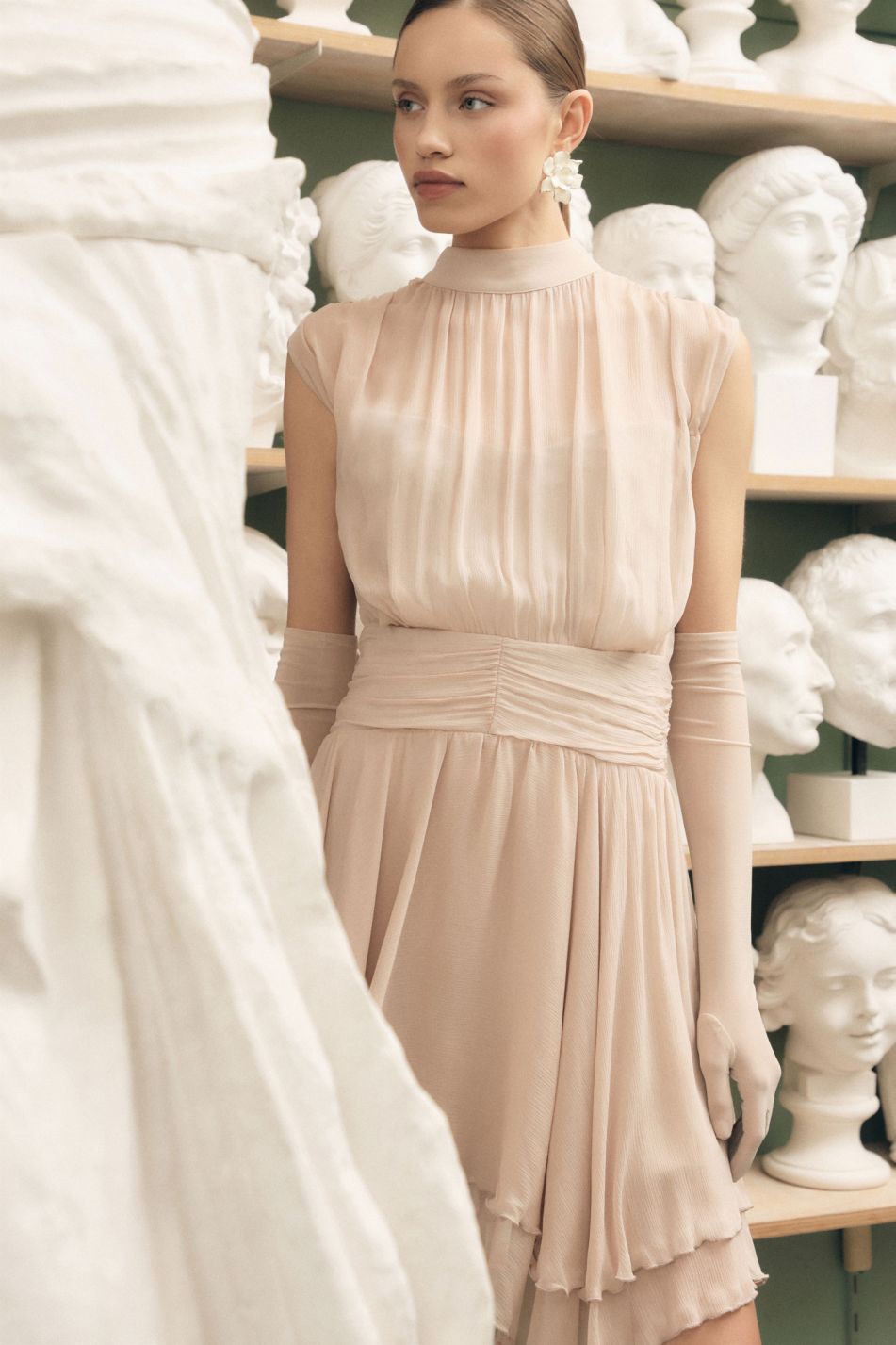 High neck dress