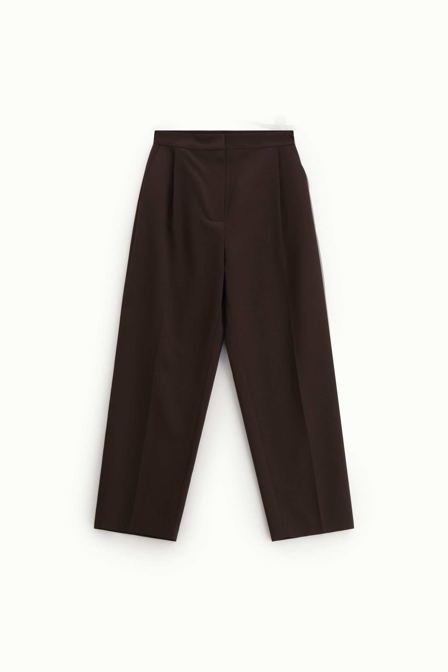 High-rise cropped trousers
