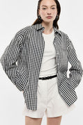Shirt with check pattern