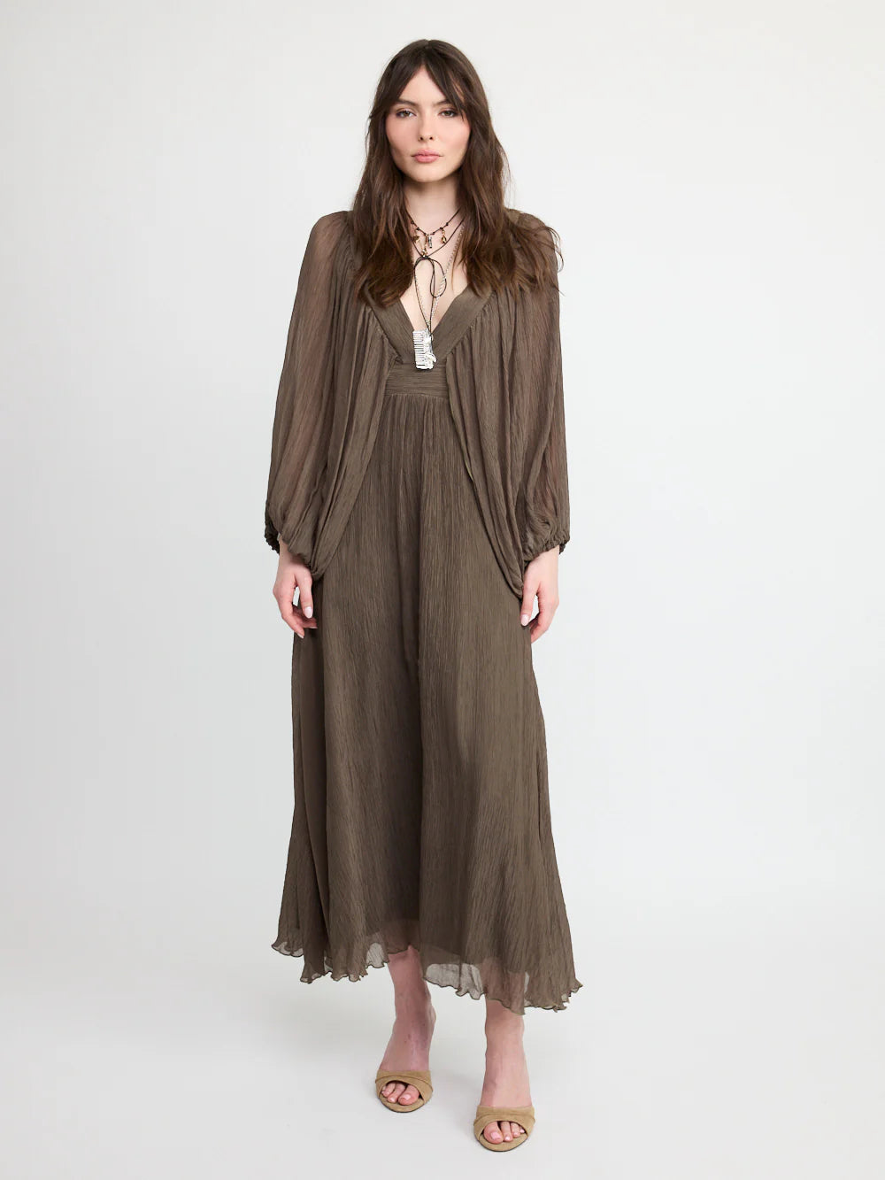 V-neckline dress