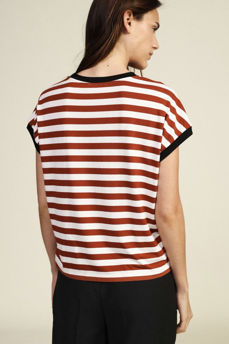 Striped sleeveless top