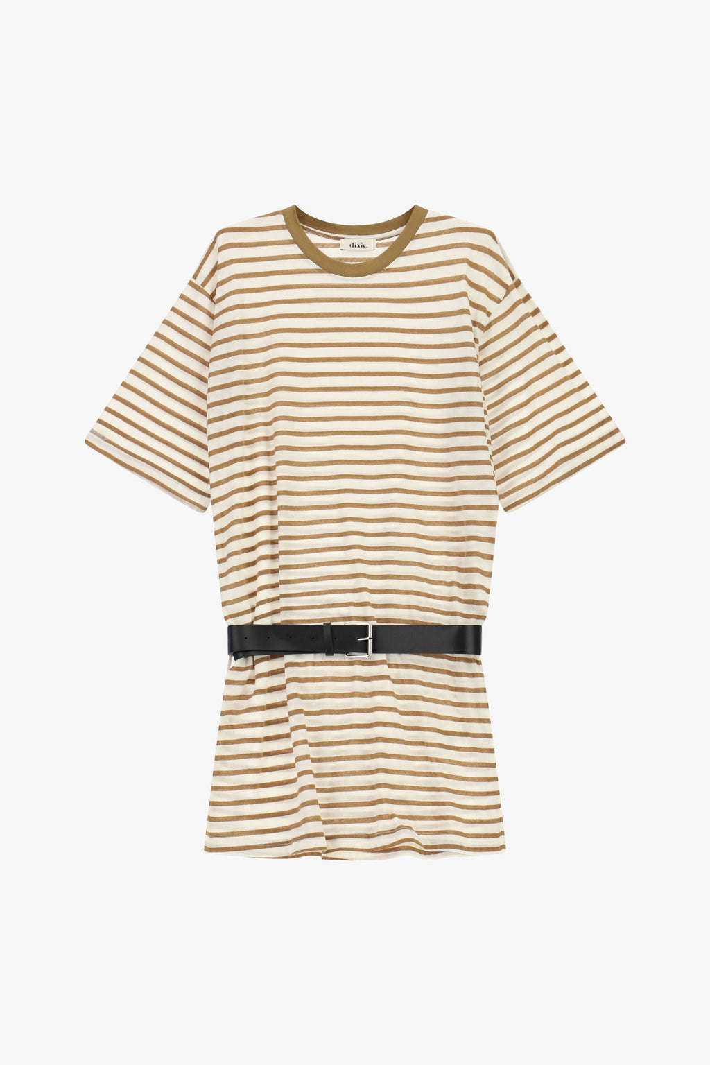 Short dress with stripes