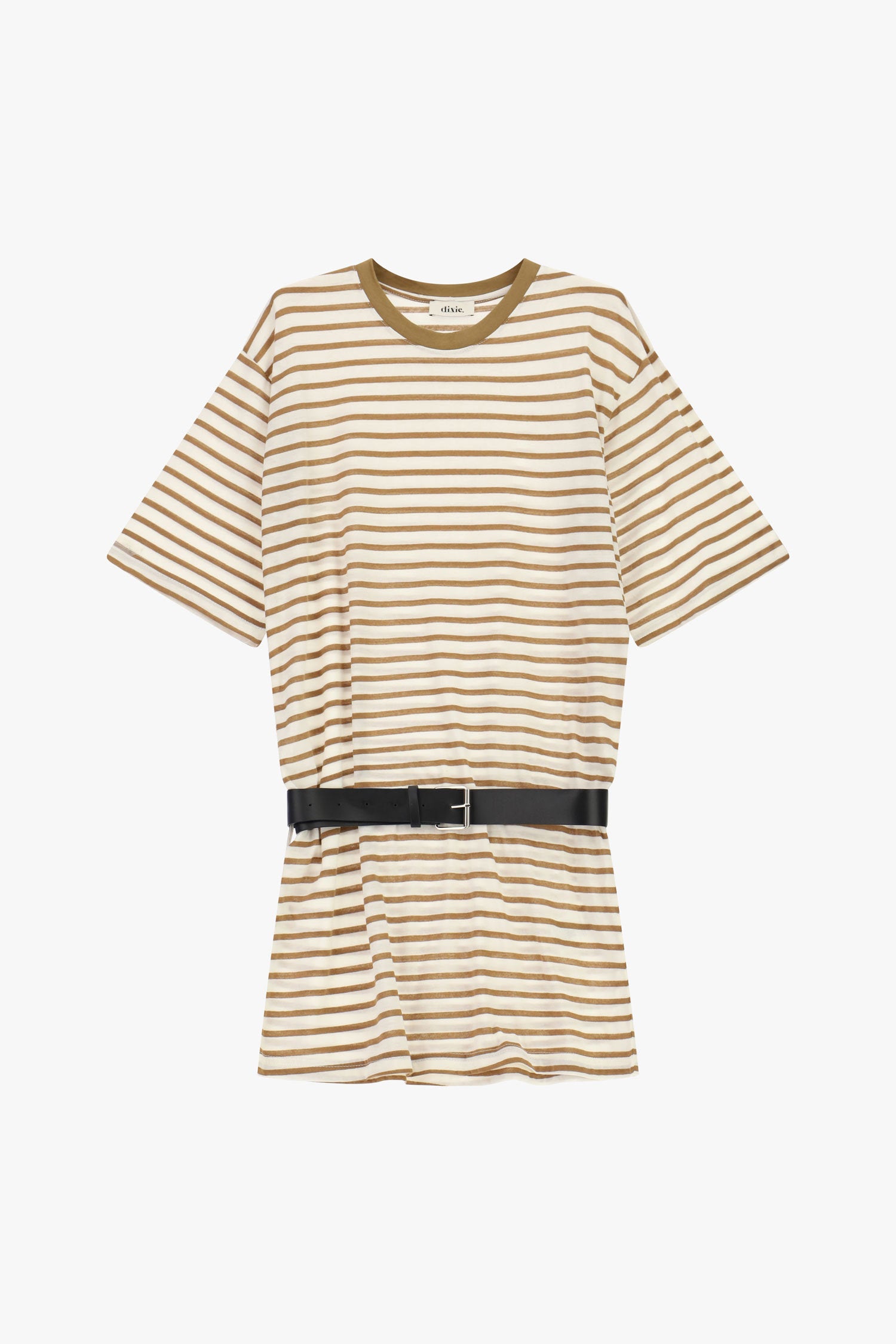 Short dress with stripes
