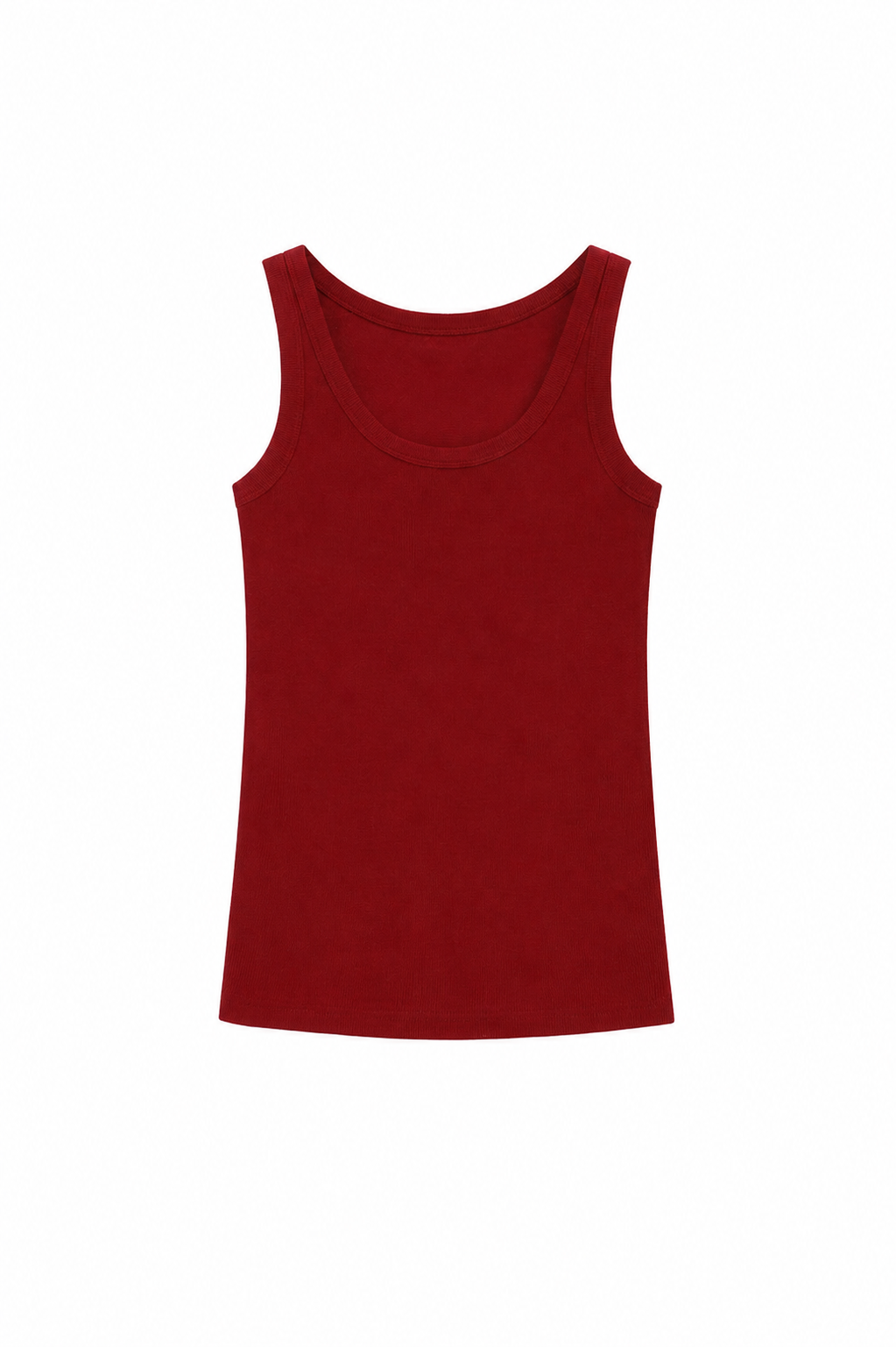 Top sleeveless round neckline