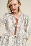 Blouse with floral print