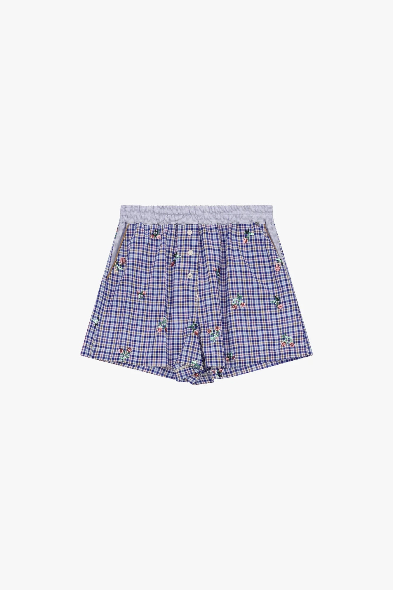 Regular-fit checked shorts
