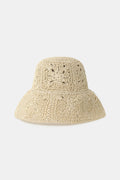 Crochet openwork bucket hat