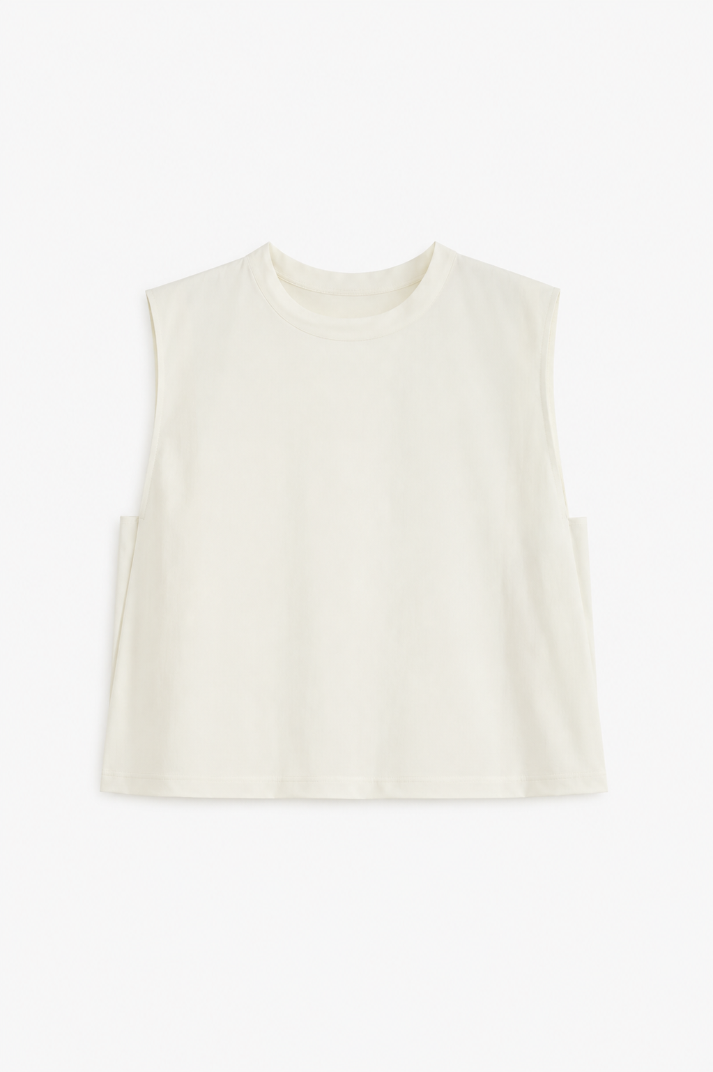 Boxy sleeveless top