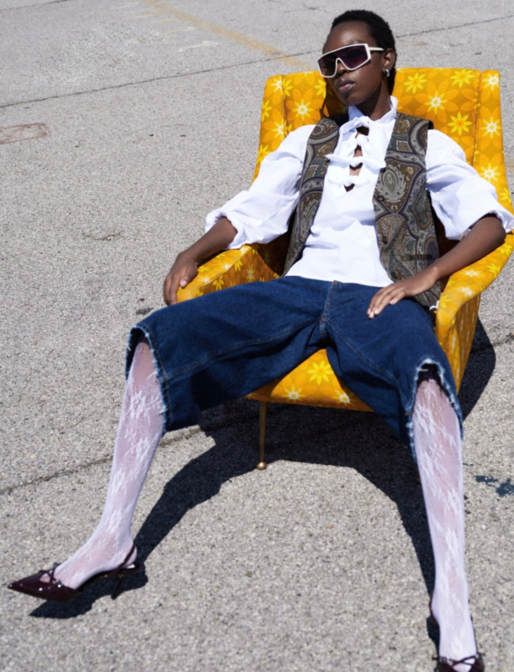 Denim bermuda