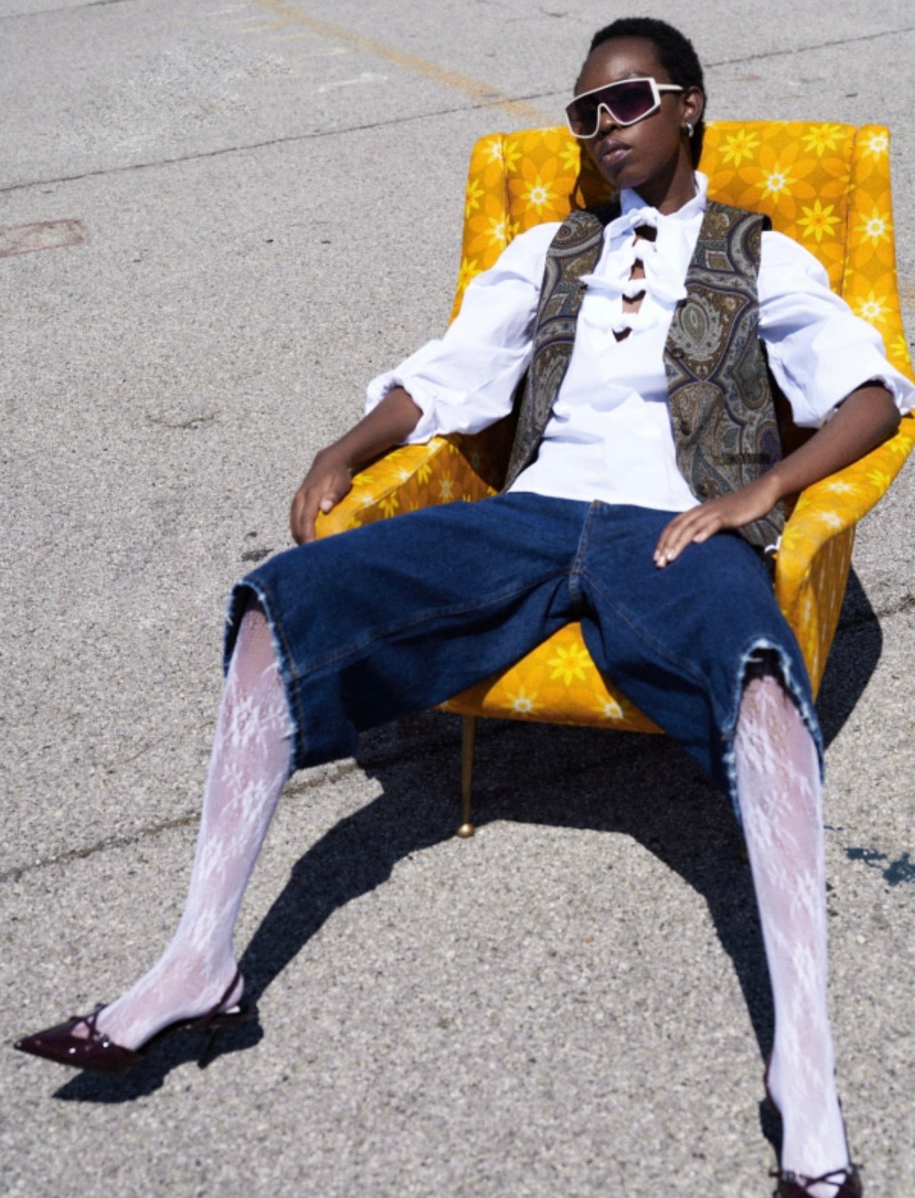 Denim bermuda