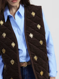Sleeveless quilted jacket