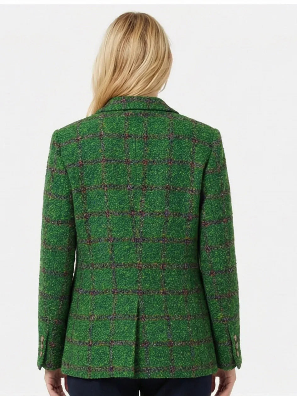 Blazer checked with flap pockets