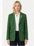 Blazer checked with flap pockets