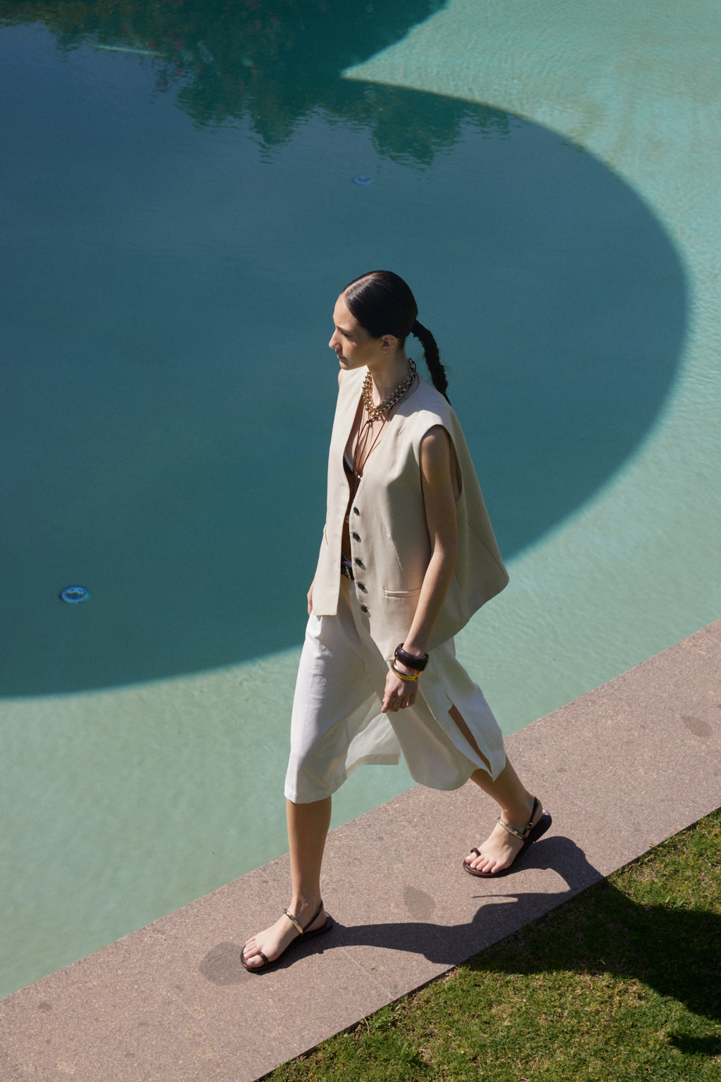 Linen bermuda