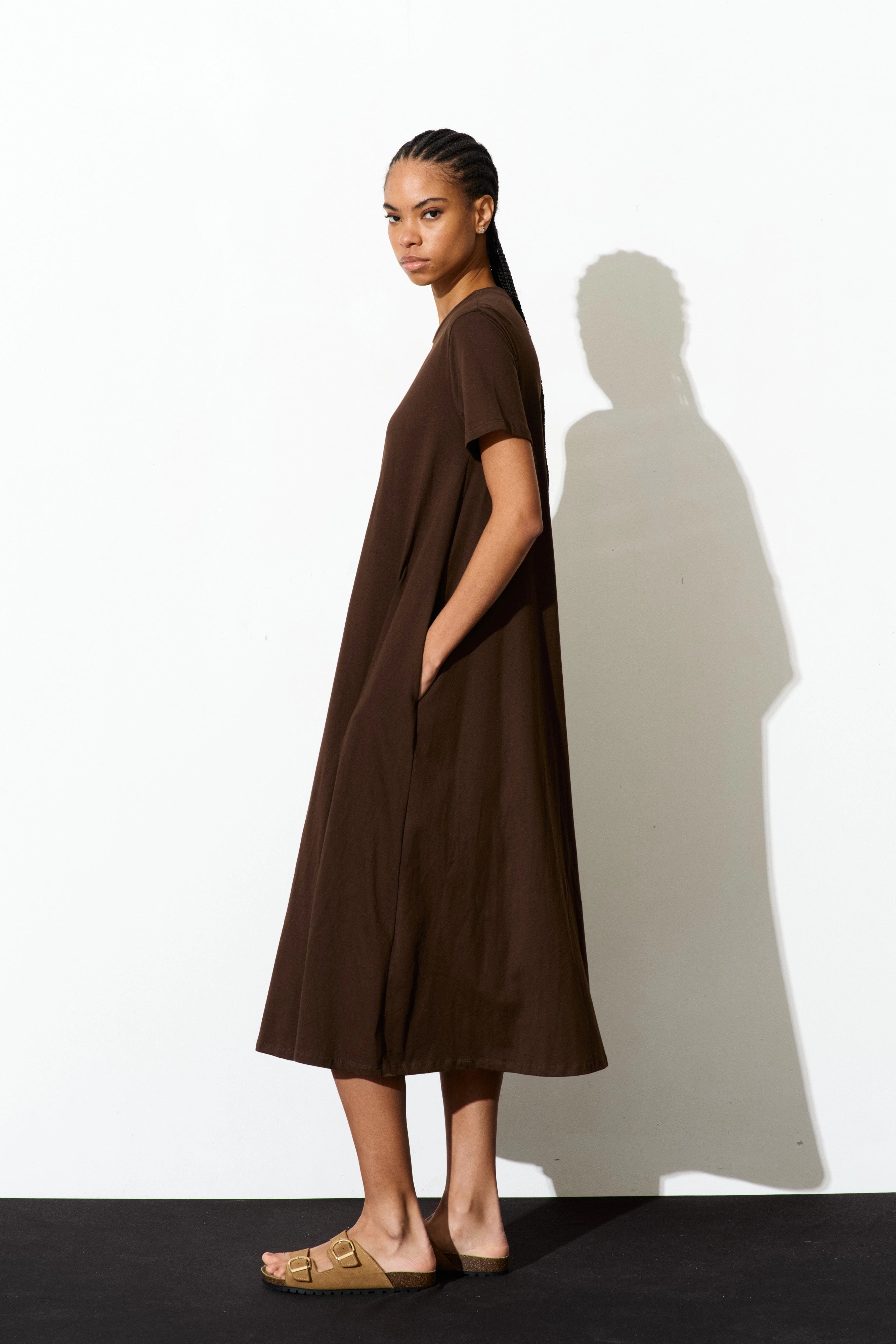 Long flared dress