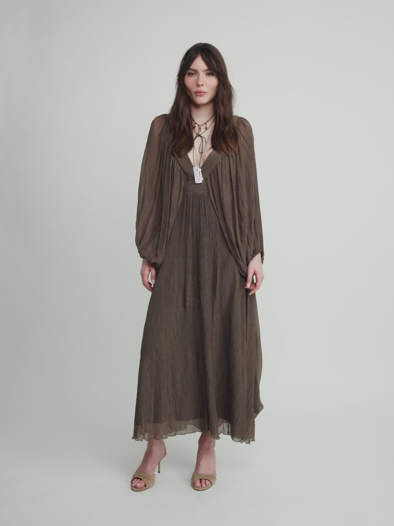 V-neckline dress