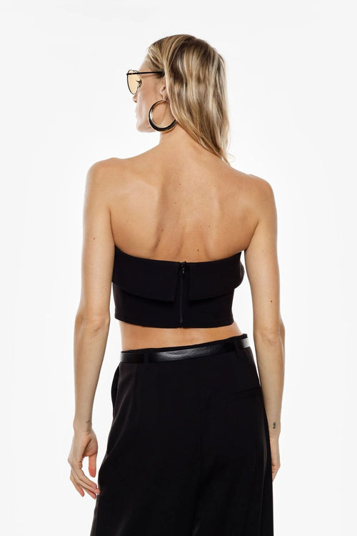 Crop top with floral detail