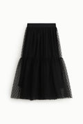 Dotted tulle skirt