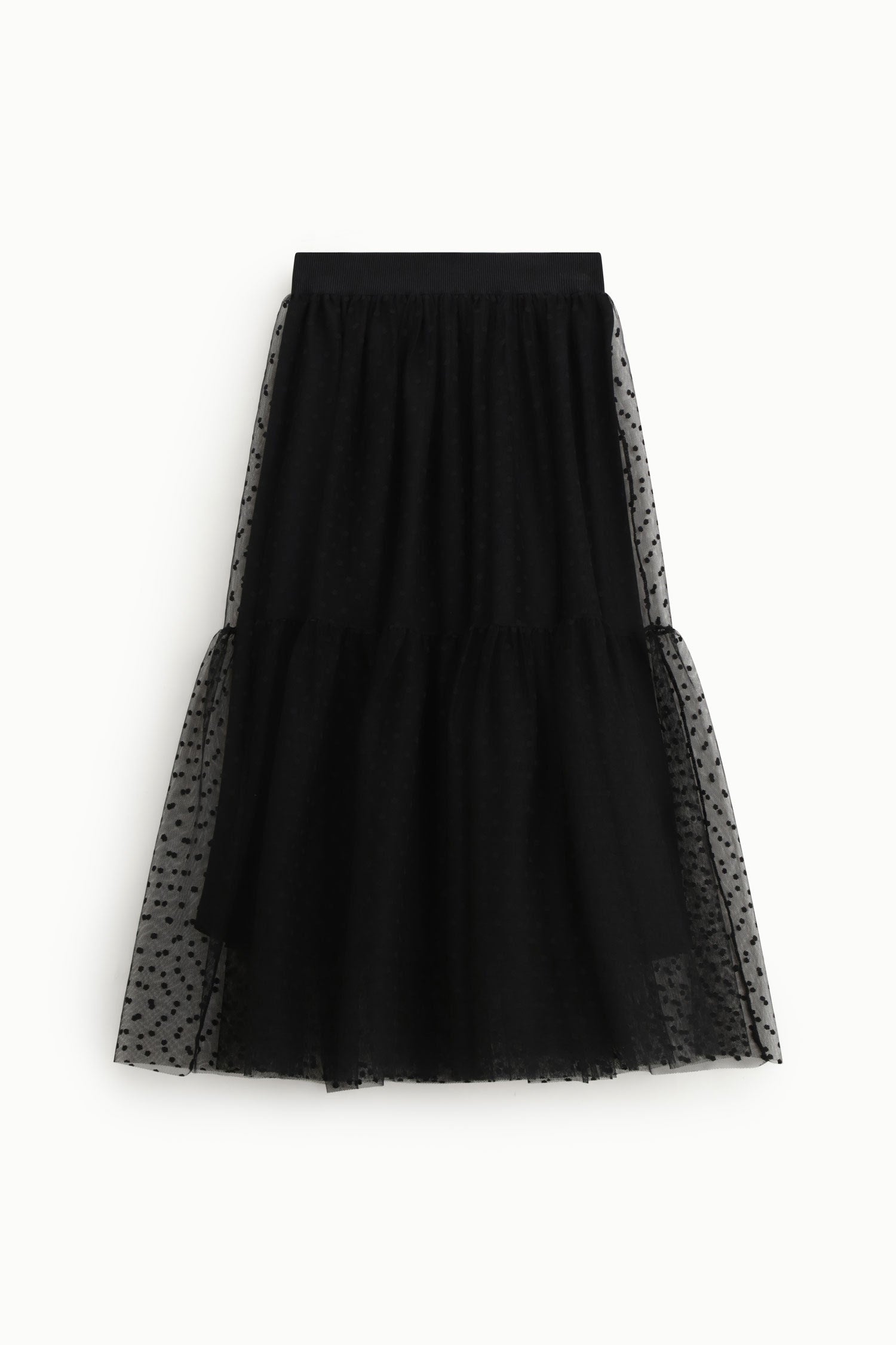 Dotted tulle skirt