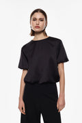Gathered hem shirt