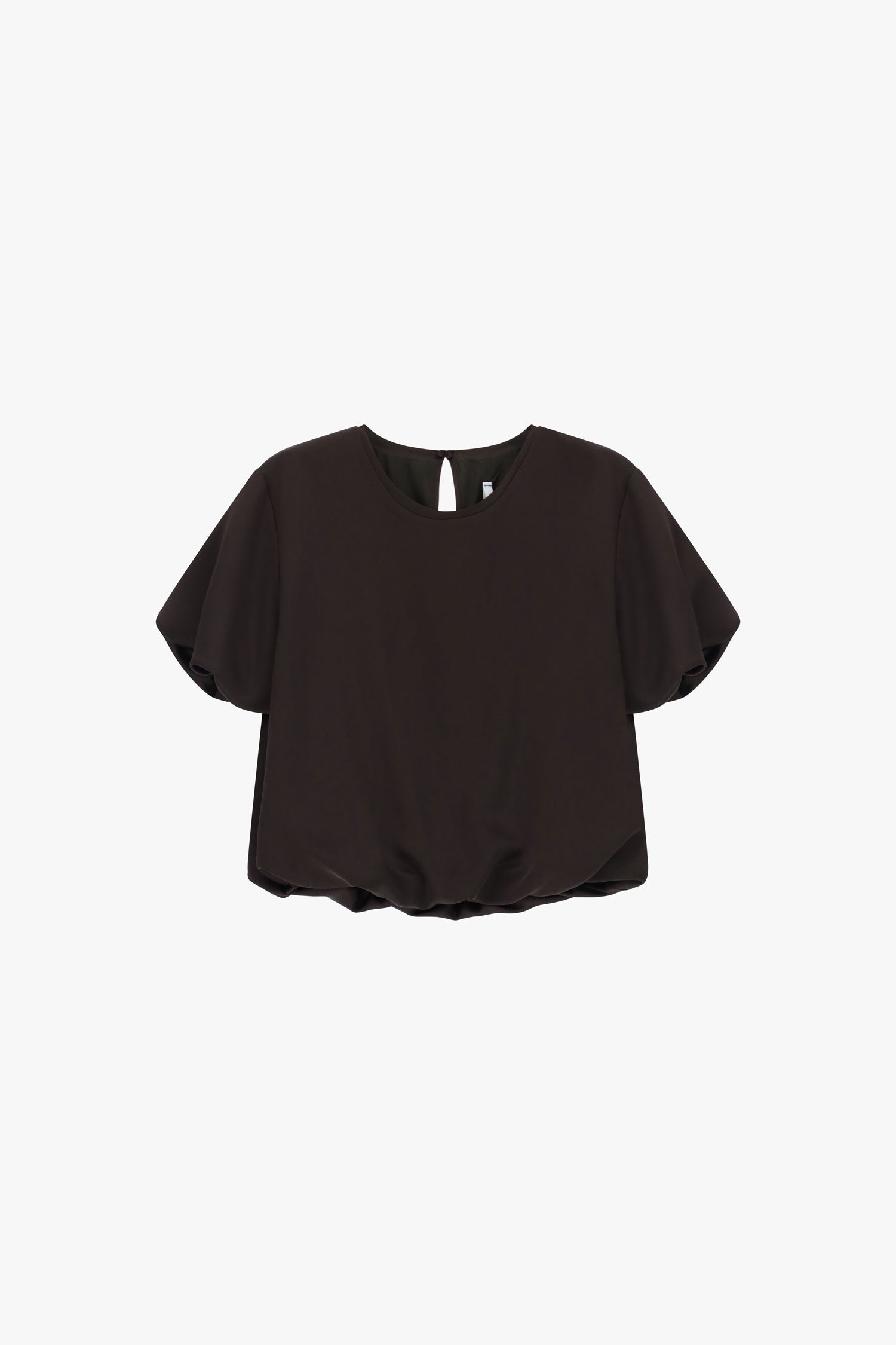 Gathered hem shirt