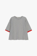 Striped wide-fit t-shirt