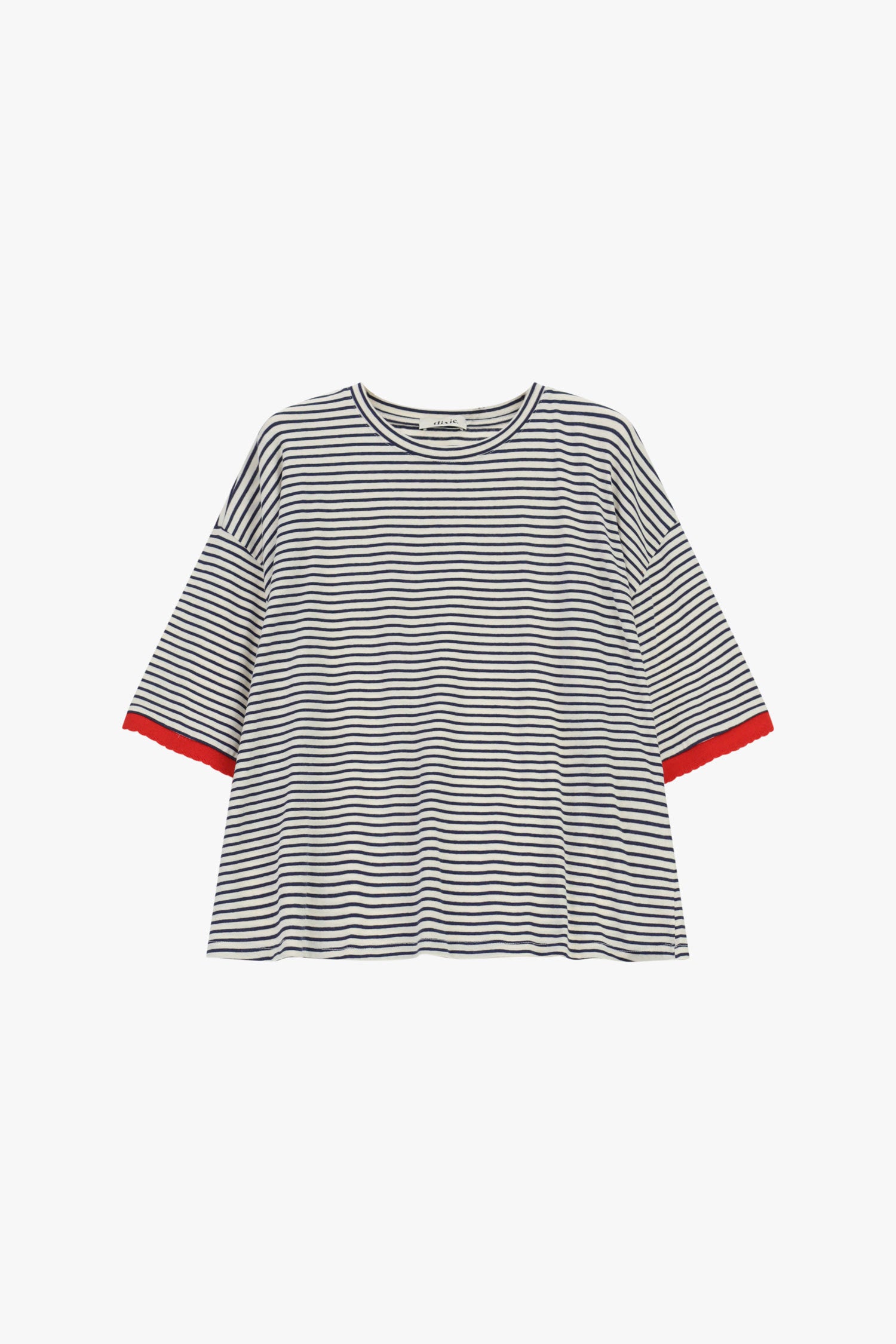 Striped wide-fit t-shirt