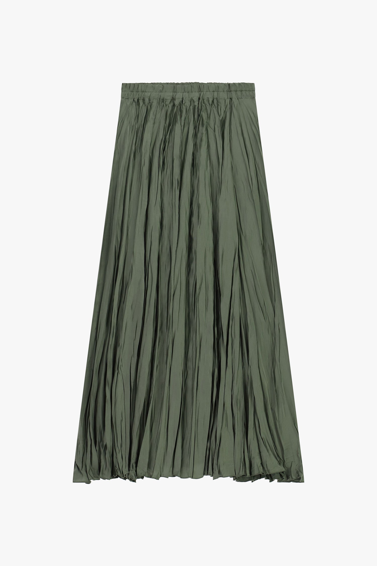 Pleated midi skirt