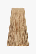 Pleated midi skirt